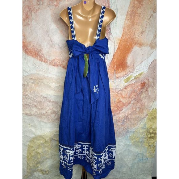 Anthropologie Farm Rio Square-Neck Embroidered Maxi Dress $295 - Picture 10 of 12